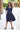 Yale Blue Polka Maternity & Nursing Dress MOMZJOY.COM