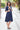 Yale Blue Polka Maternity & Nursing Dress MOMZJOY.COM