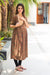 Mystical Cotton Maternity & Nursing Wrap Kurta Dress momzjoy.com