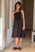 Elegant Black Maternity Night Dress MOMZJOY.COM