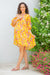 Vivacious Daisy Yellow Maternity & Nursing One-Shoulder Knee Dress momzjoy.com