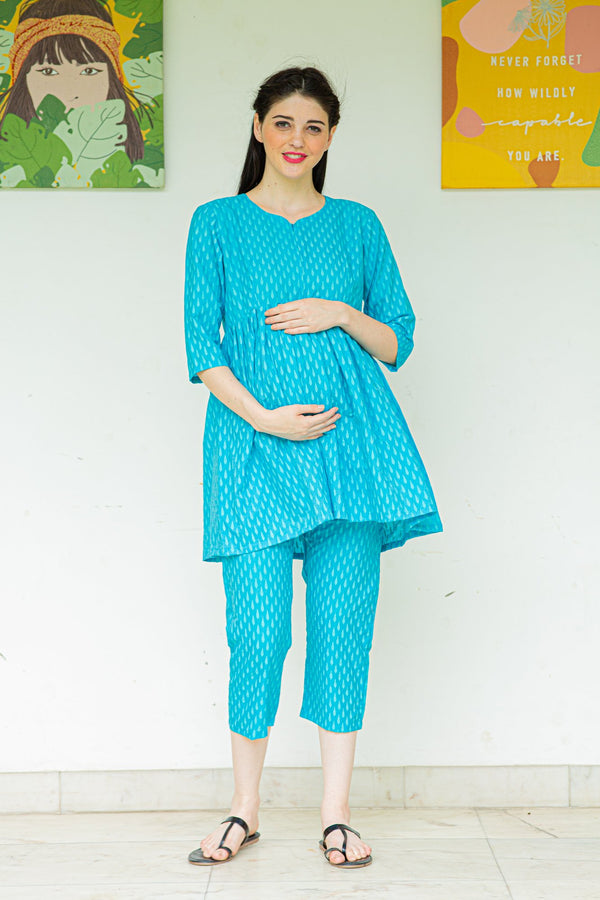 Cute Loom Maternity & Nursing Night Suit Set momzjoy.com