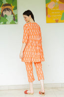 Tangy Ikat Print Maternity & Nursing Night Suit Set momzjoy.com