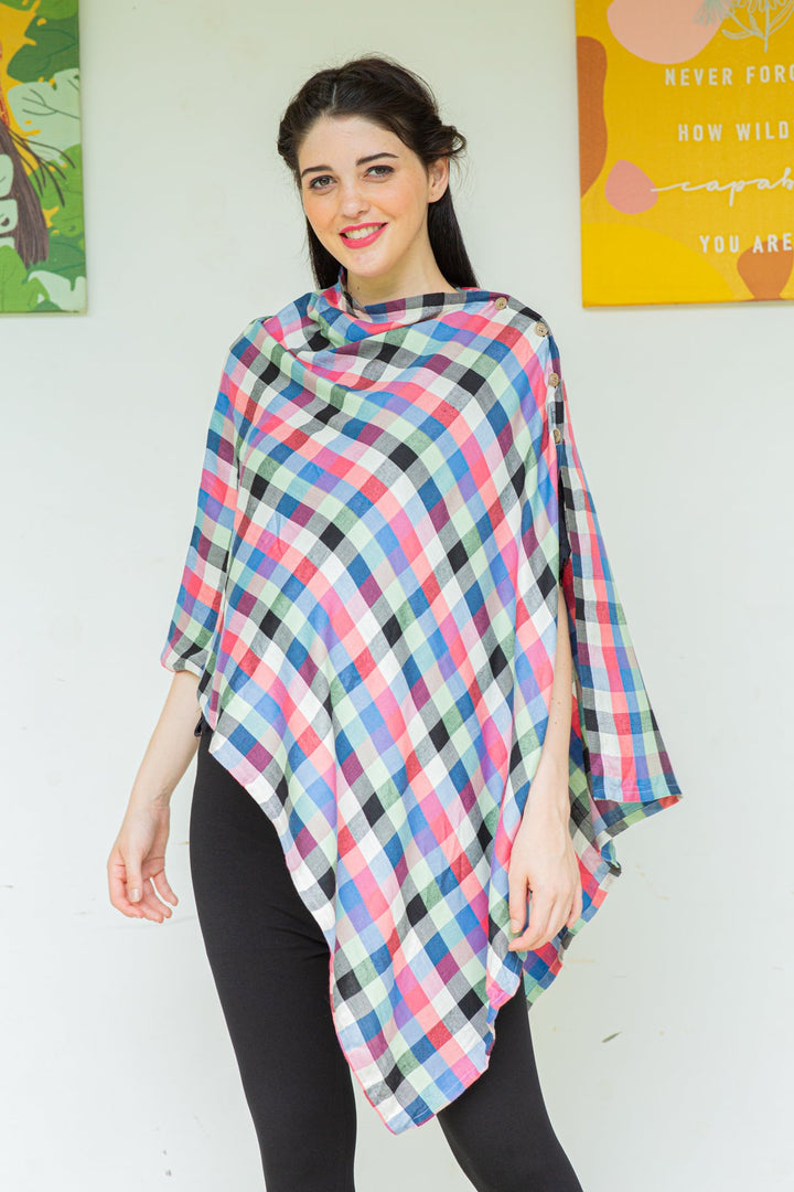 Blush Check Nursing Stole momzjoy.com