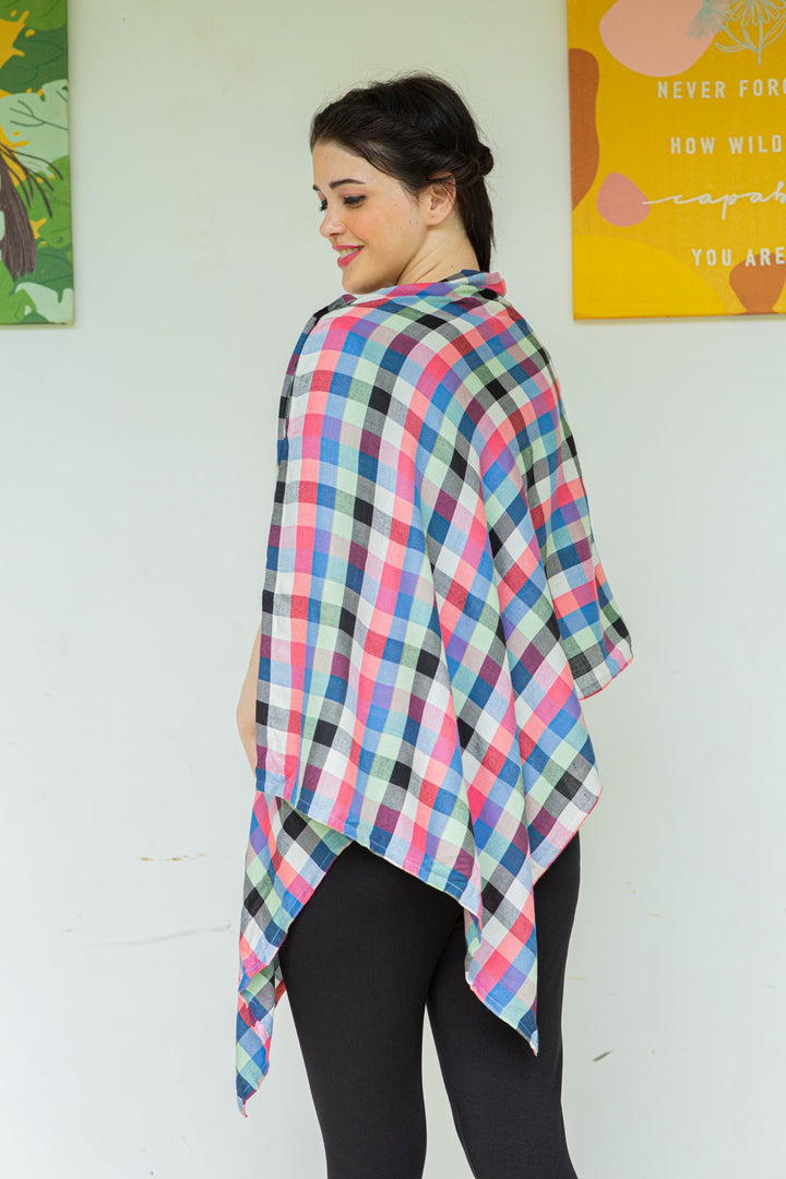 Blush Check Nursing Stole momzjoy.com