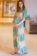 Earthy Kimono  Maternity & Nursing Dress / Delivery Gown/ Night Dress - MOMZJOY.COM