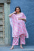 Premium Serene Rose Pink Satin Maternity & Nursing Lounge Coord Set (2 pc) momzjoy.com