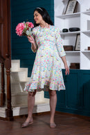 Chic Floral Maternity & Nursing Dress momzjoy.com