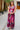 Flamingo Pink Leafy Maternity & Nursing Dress MOMZJOY.COM