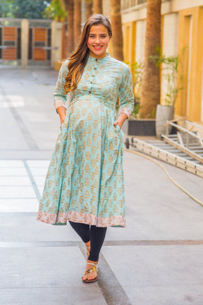 Artistic Bloom Maternity & Nursing Kurta