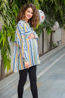 Happy Blush Striped Maternity & Nursing Top momzjoy.com
