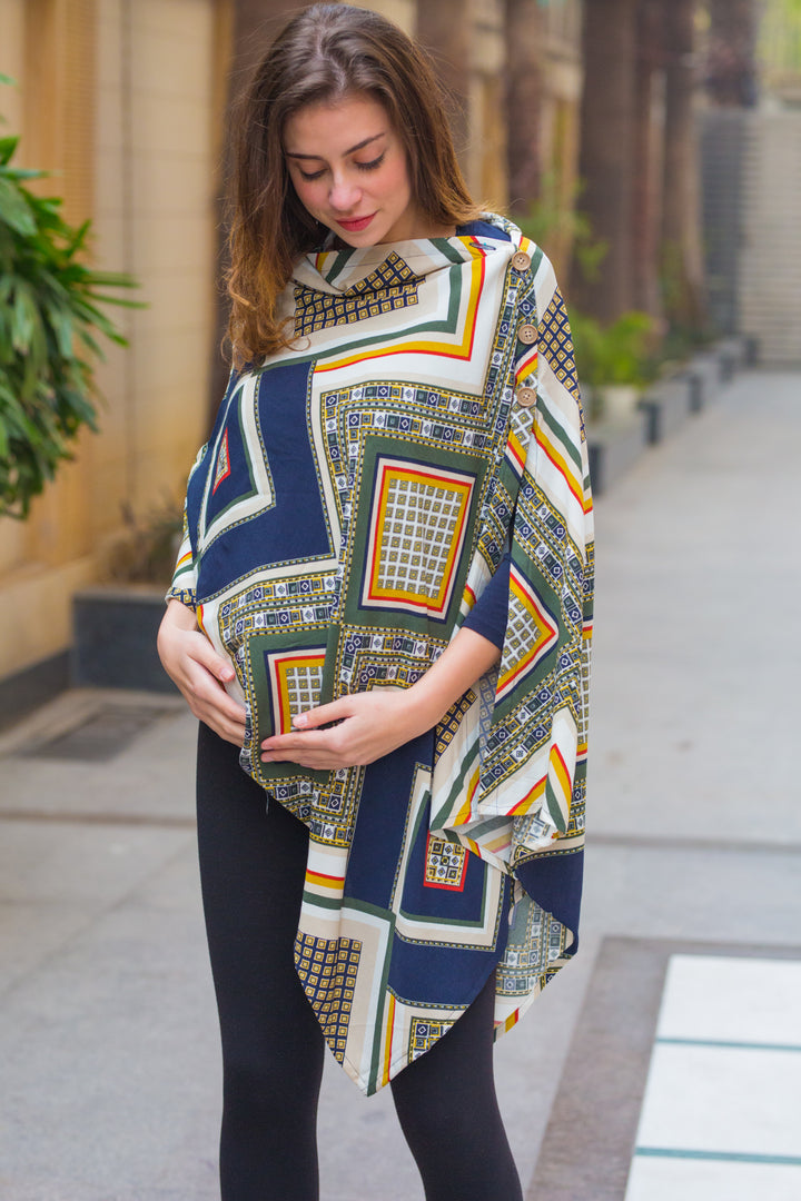 Timeless Abstract Nursing Stole momzjoy.com