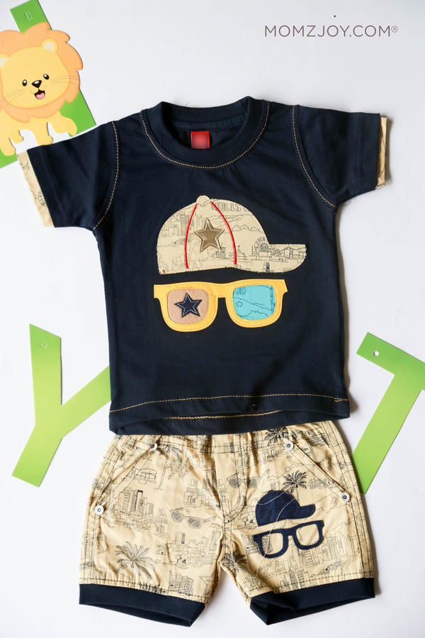 Yellow Shades Shorts Set (0-18m)