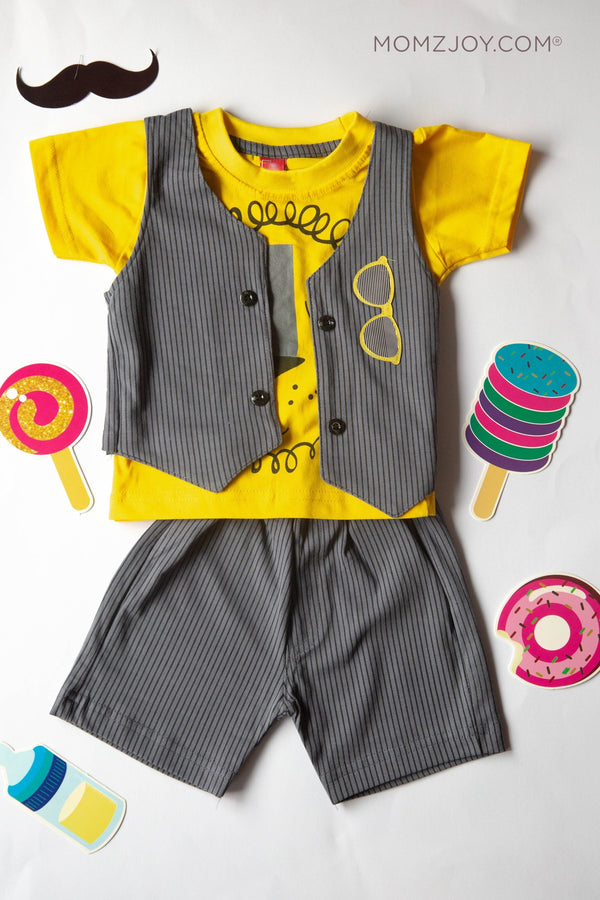 Stripy Shade Shorts Set (0-18m)