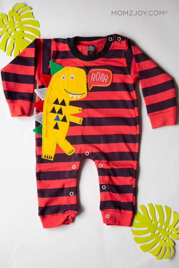 Red Dino Romper (0-18m)