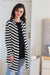 Chic Striped Cascading Maternity Cover Up momzjoy.com