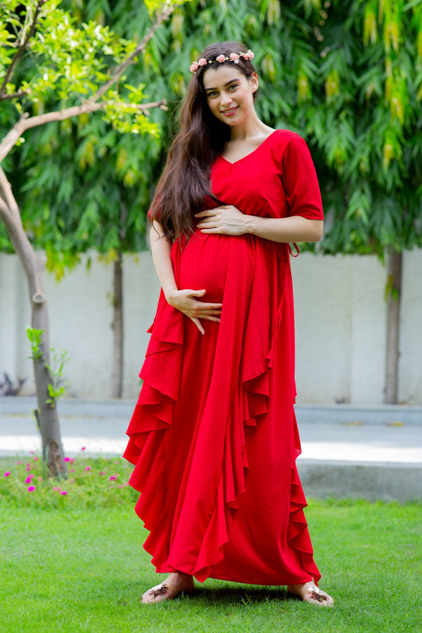 Pregnant Clothes Dresses Long sleeve Photography Maternity Women Pregnancy  Daily Dress Solid Maternity Long Dress | Wish
