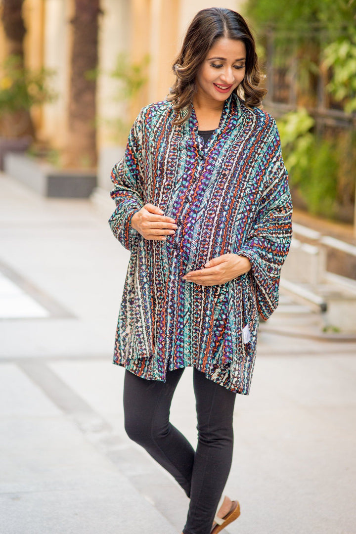 Multicolor Aztec Versatile Nursing Stole momzjoy.com