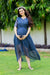 Starry Midnight Maternity & Nursing Hi-Low Wrap Dress momzjoy.com