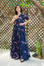 Twilight Floral Maternity & Nursing One-Shoulder Viscose Dress momzjoy.com