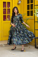 Tropical Swing Maternity & Nursing Dress MOMZJOY.COM