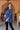 Denim Blue Starry Pintucks Maternity & Nursing Top MOMZJOY.COM