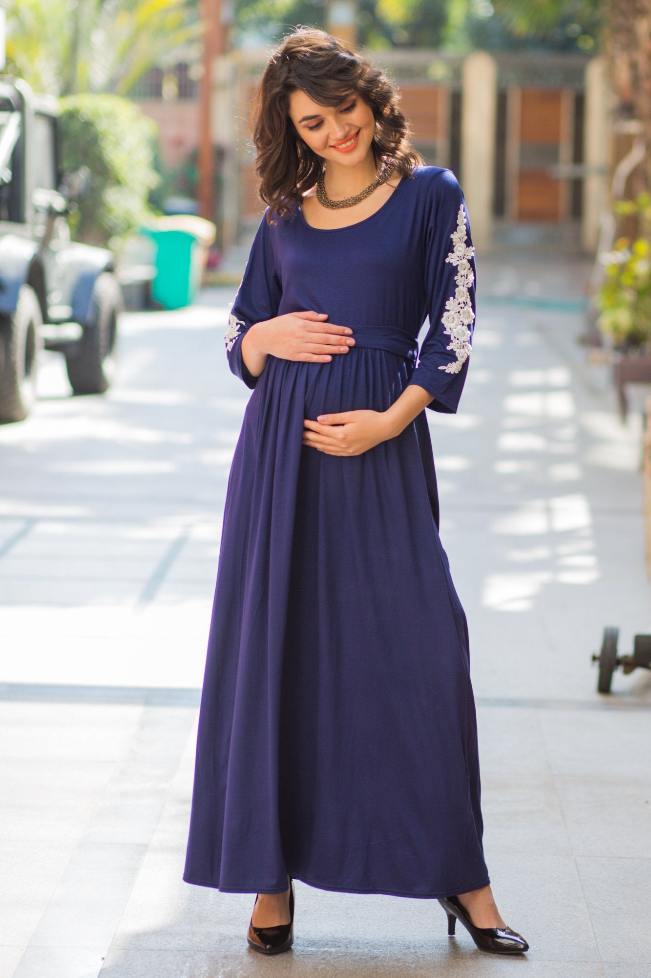 New Fashion Maternity Maxi Dresses For Photo Shoot Pregnancy Clothes  Maternity Mama Gown Long Dress For Pregnant Photography - Dresses -  AliExpress
