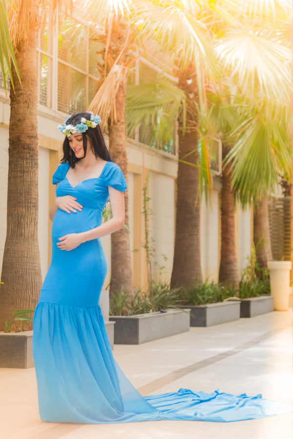 Maternity Photoshoot Elegant Gowns Dresses  Meghna Rathore Photography