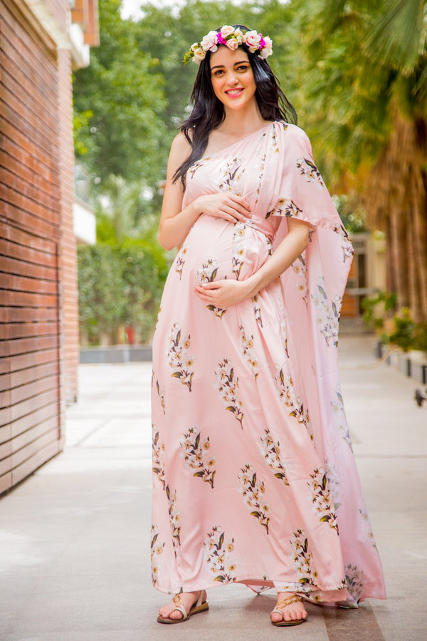 Maternity Dress for Photo Shoot Floral Maternity Gown -  Norway