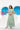 Mint Green Floral Dual Off-Shoulder Boat Neck Maternity & Nursing Maxi Dress MOMZJOY.COM