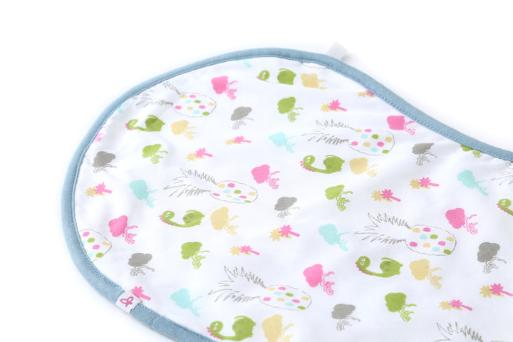 Dino Forest - Bib cum Burp Cloth (Set of 3) MOMZJOY.COM