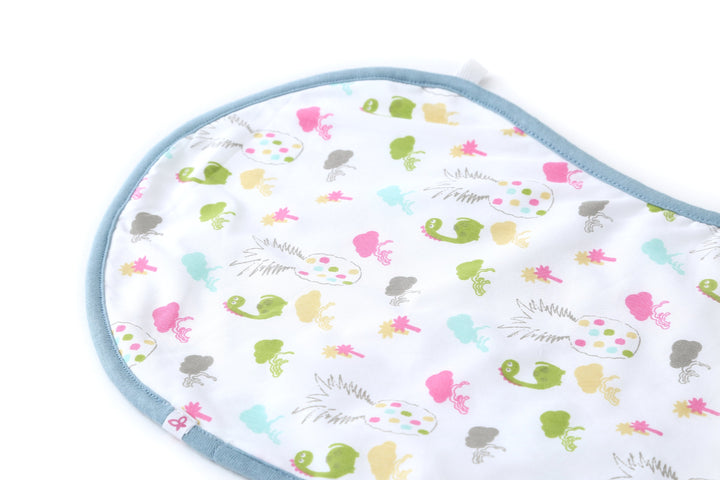 Dotty Dino - Bib cum Burp Cloth (Set of 2) MOMZJOY.COM