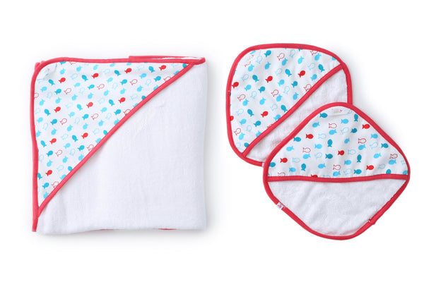 Fishy Pop - Baby Towel Set MOMZJOY.COM