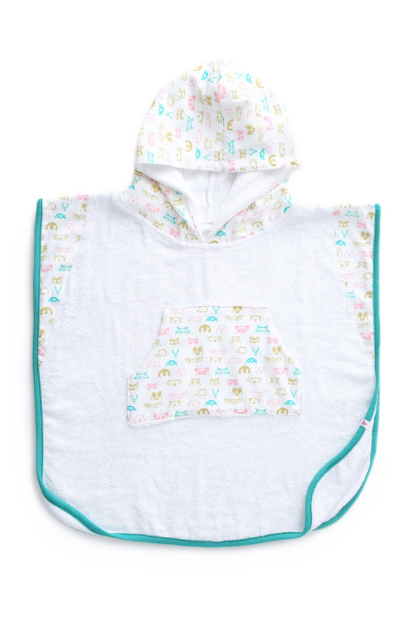 Forest Animals - Hooded Poncho MOMZJOY.COM