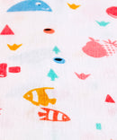 At The Beach - Muslin Swaddle MOMZJOY.COM