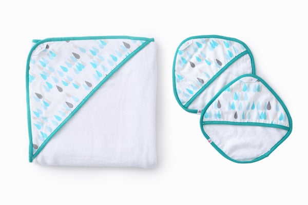 Raindrops - Baby Towel Set MOMZJOY.COM
