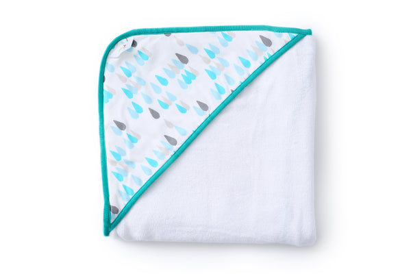 Raindrops - Hooded Towel MOMZJOY.COM