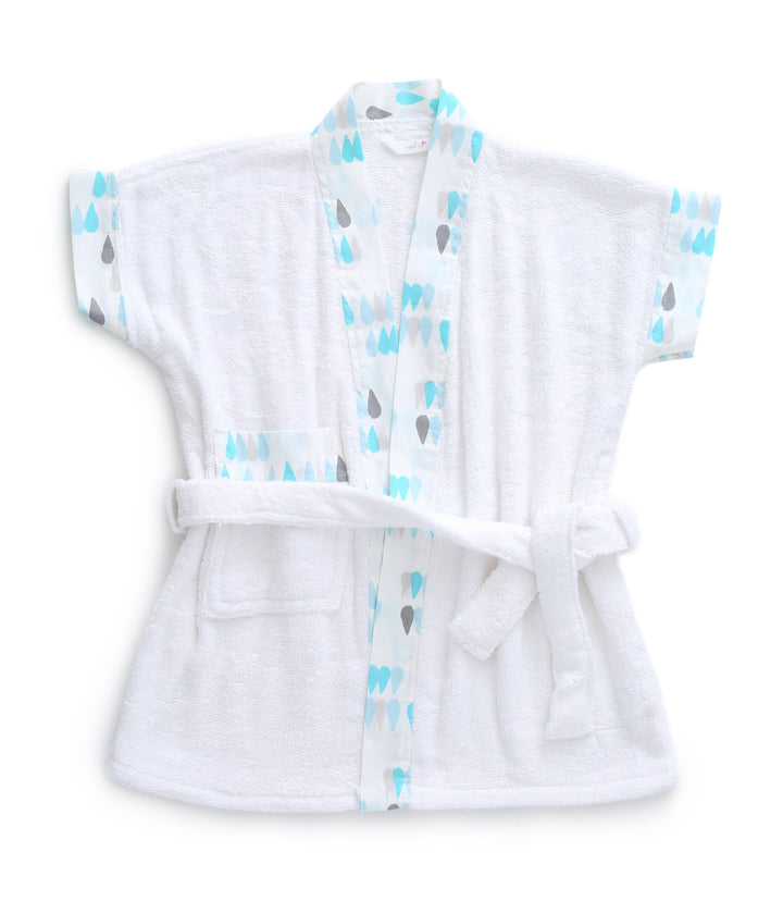 Raindrops - Towel & Robe Bath Kit (Set of 2) MOMZJOY.COM