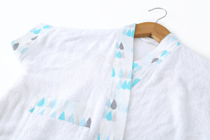 Raindrops - Towel & Robe Bath Kit (Set of 2) MOMZJOY.COM