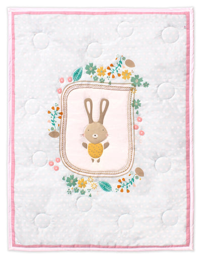 Sweet Bunny - Organic Reversible Quilt MOMZJOY.COM