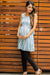 Stripe Print Front Zip Maternity & Nursing Top MOMZJOY.COM