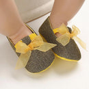 Glittery Gold Baby Shoes - MOMZJOY.COM
