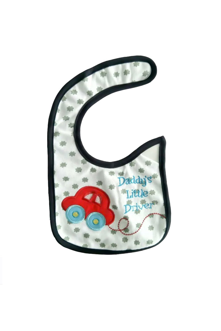 Daddy's Little Driver Adjustable Baby Meal Bib (0-3 yrs) - MOMZJOY.COM