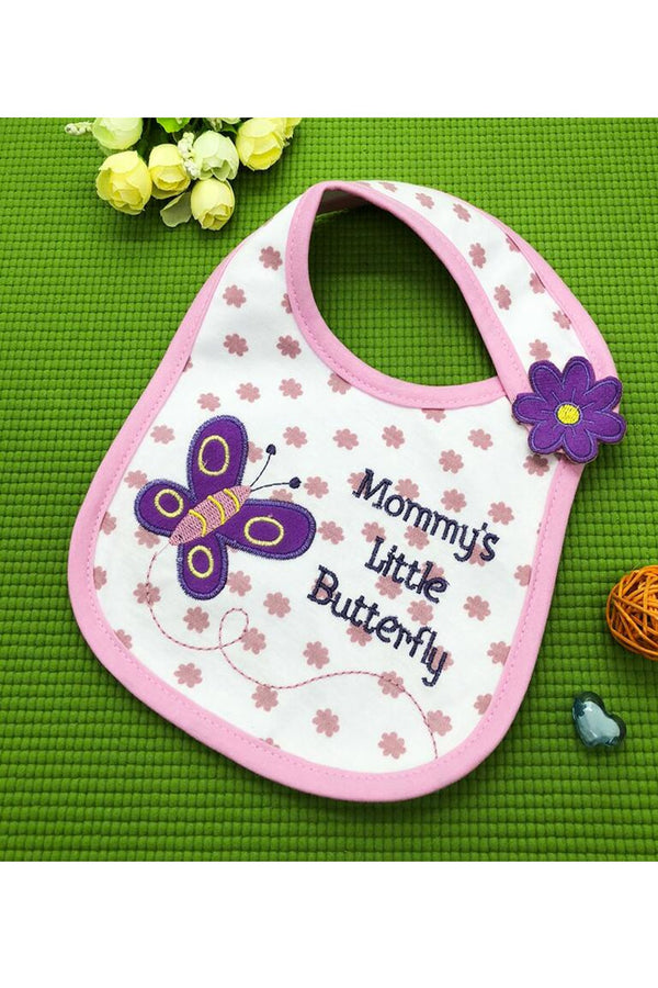 Mommy's Little Butterfly Adjustable Baby Meal Bib (0-3 yrs) - MOMZJOY.COM
