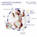Fruit Burst Newborn Uno Reusable Diaper (For 2.5-6kg Baby)