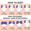 Ikat Chevron Newborn Uno Reusable Diaper (For 2.5-6kg Baby) MOMZJOY.COM