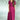 Berry Front Knot Lycra Maternity Dress MOMZJOY.COM