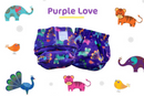 Purple Love Newborn Uno Reusable Diaper (For 2.5-6kg Baby)