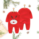 100% Cotton Cute Red Reindeer Baby Romper (0-3 months) MOMZJOY.COM